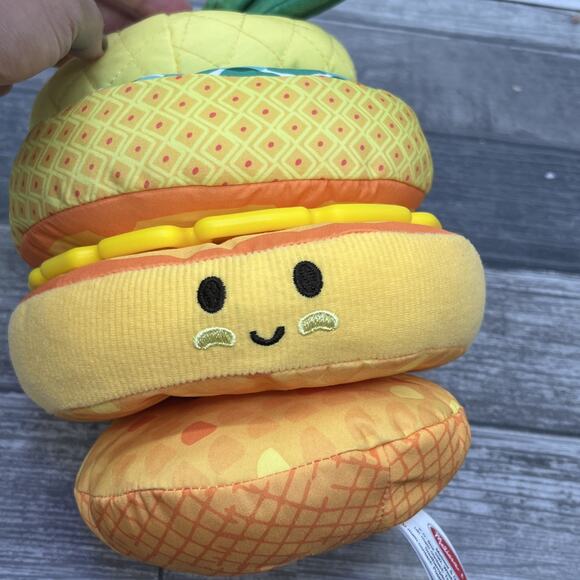 Melissa & Doug Multi-Sensory Pineapple Soft Stacker Infant Toy. Used. {KK}. - Picture 5 of 16